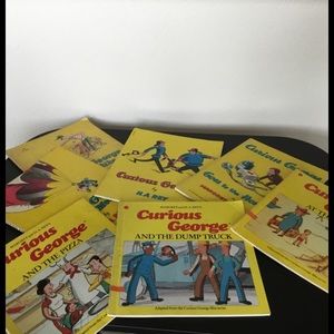 7 Curious George Books Vintage (soft cover).